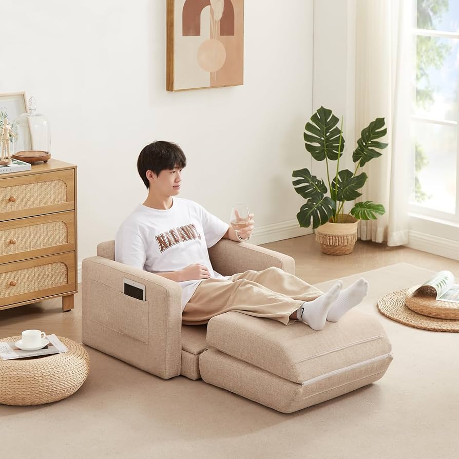 Amazon.co.jp: ローソファー シングルコンパクトソファーベッド